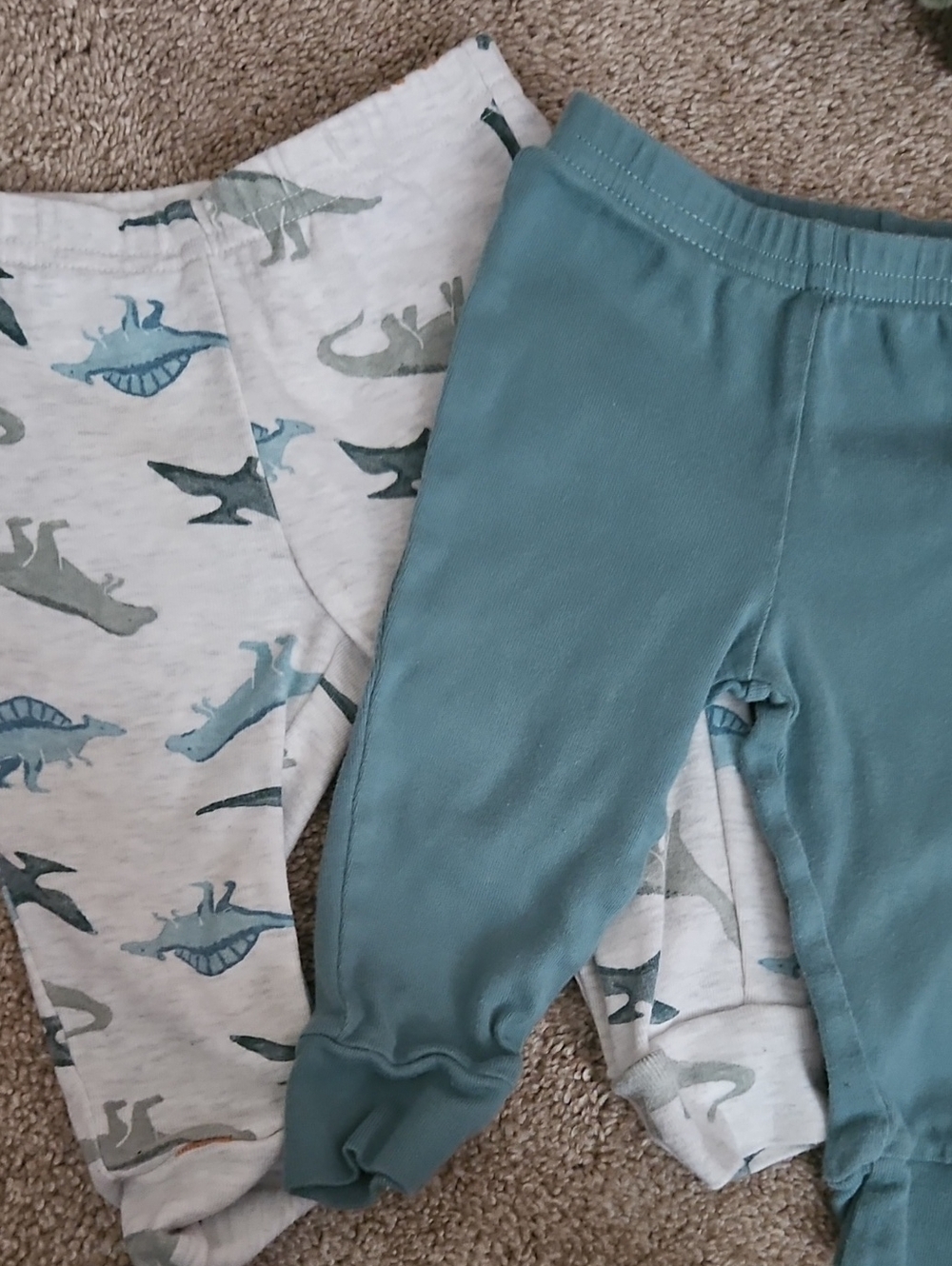 Carter's Teal Dinosaur Baby Leggings